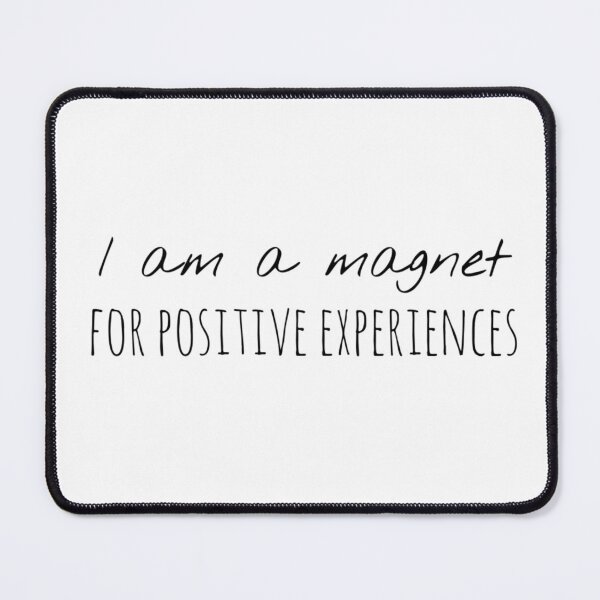 Item preview, I Am a Magnet for Positive Experiences – Affirmation – Attraction Vibes Typography Design designed and sold by Camila  Ardila.