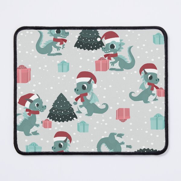 Item preview, christmas dragon santa winter snow cute xmas designed and sold by Gossip Rag.