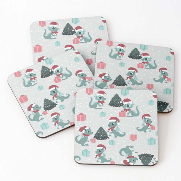Item preview, christmas dragon santa winter snow cute xmas designed and sold by Gossip Rag.