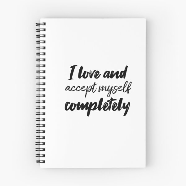 Item preview, I Love and Accept Myself Completely – Affirmation – Radical Self-Love Typography Design designed and sold by Camila  Ardila.