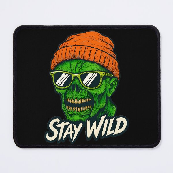 Item preview, Zombie with Sunglasses - Stay Wild designed and sold by NightTimeJ.