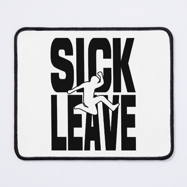 Item preview, Sick Leave – Funny Jumping for Joy Not Going To Work Humor Design designed and sold by ATC HERO.