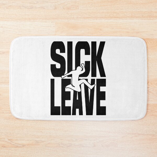 Item preview, Sick Leave – Funny Jumping for Joy Not Going To Work Humor Design designed and sold by ATC HERO.