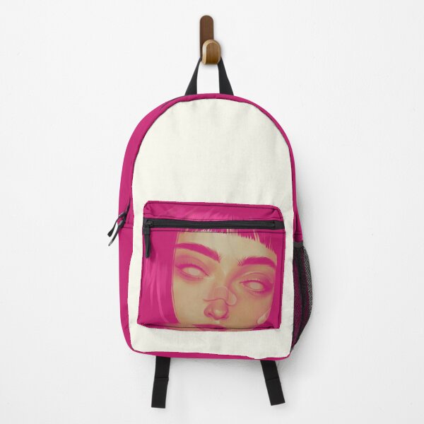 Item preview, Futuristic Android Girl – Neon Pink Hair Sci-Fi Portrait Art designed and sold by crisshasart.
