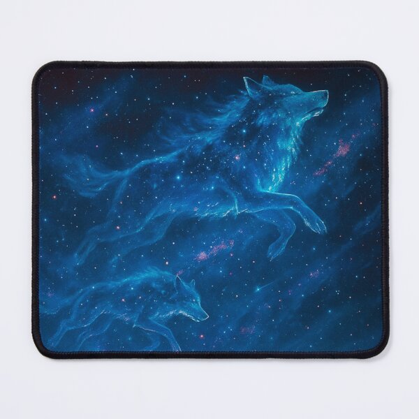Item preview, Dancing Star Wolves | Cosmic Wolf Pack Art designed and sold by WolfWær.