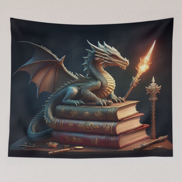 Item preview, Book Loving Dragon designed and sold by Kathy Weaver.