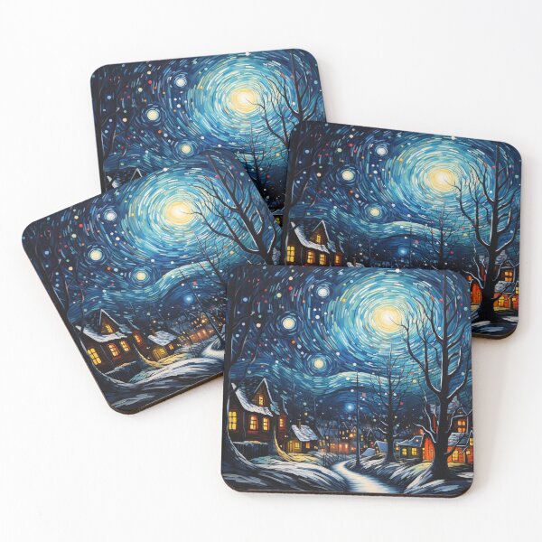 Item preview, Christmas Starry Night designed and sold by Myra365Art.