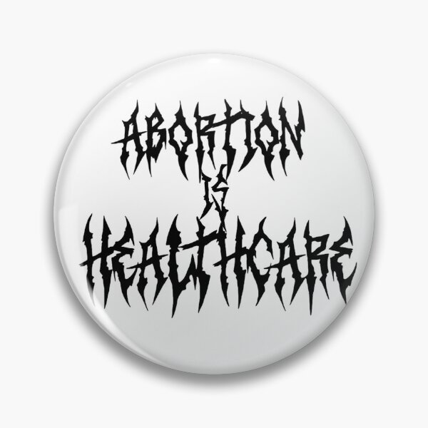 Item preview, Abortion is Healthcare Metal Font designed and sold by LonelyLampShop.