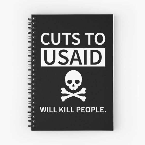 Item preview, Cuts to USAID will kill people.  designed and sold by Rachel the Artist .