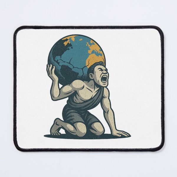 Item preview, Atlas Rising – Yelling Against the Weight of the World designed and sold by SightbySteve.