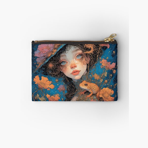 Item preview, A salamander and a girl in a mysterious forest. designed and sold by Natalia-Vlad.