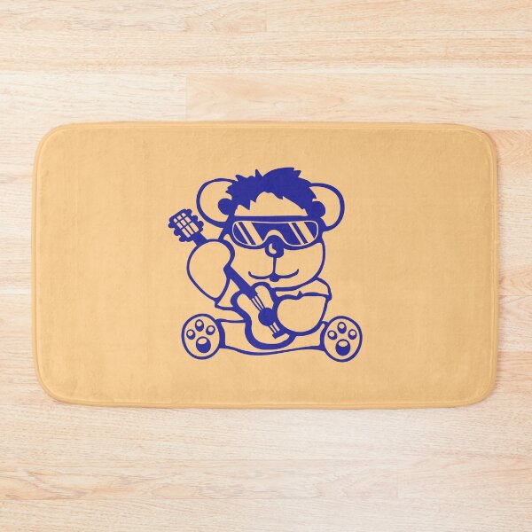 Item preview, Bear Plays Guitar Rockstar Sunglasses Rock Music Band designed and sold by shirt-o-mat.