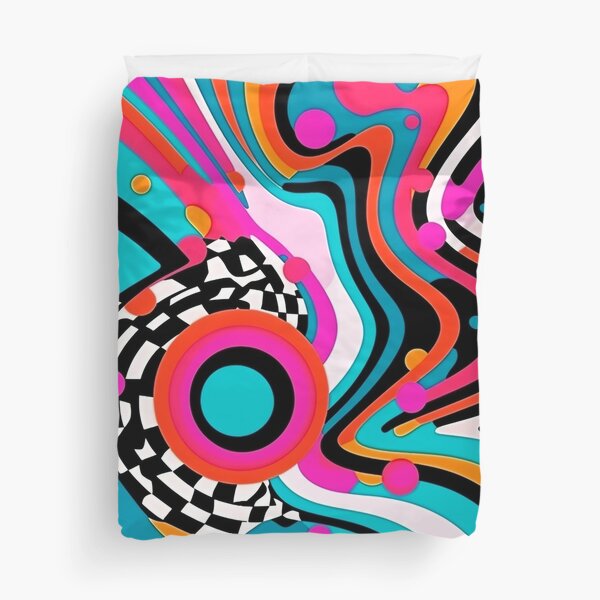 Item preview, Pop Art Pink, Aqua, Black And White Abstract  designed and sold by DEC02.