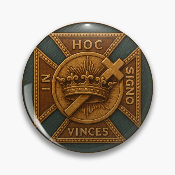 Item preview, York Rite Templar Cross Badge  In Hoc Signo Vinces designed and sold by historyandmore.