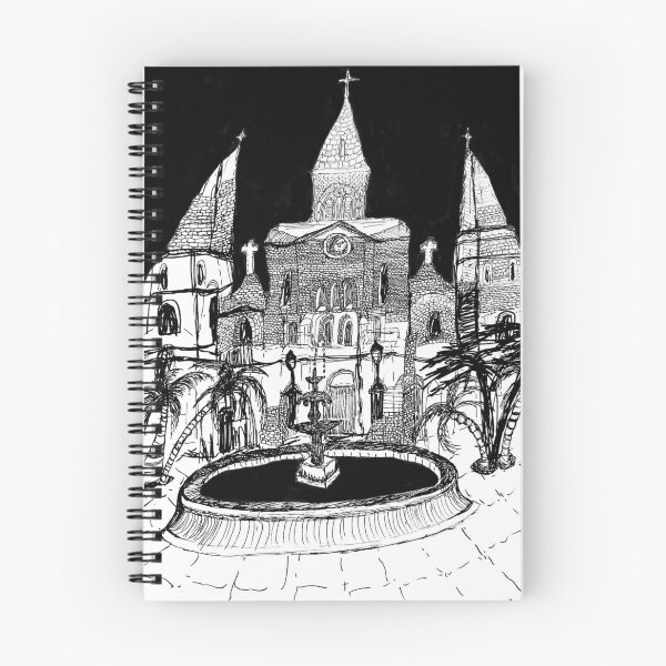 Item preview, Jackson Square Artist's Drawing (St Louis Cathedral, New Orleans) designed and sold by hogelstick.
