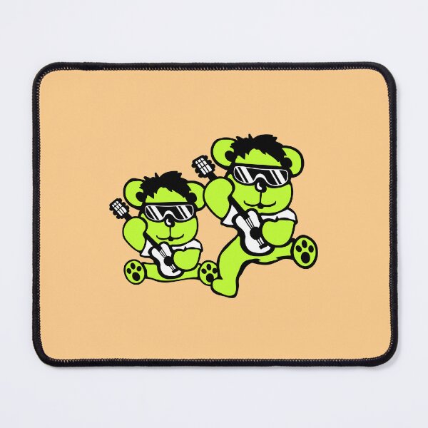 Item preview, 2 Bears Playing Guitar Rockstar Sunglasses Rock Music Band Team designed and sold by shirt-o-mat.