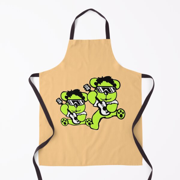 Item preview, 2 Bears Playing Guitar Rockstar Sunglasses Rock Music Band Team designed and sold by shirt-o-mat.