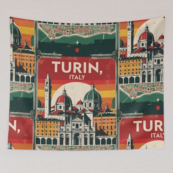 Item preview, Turin Italy Vintage Travel Tourism designed and sold by TravelersGems.