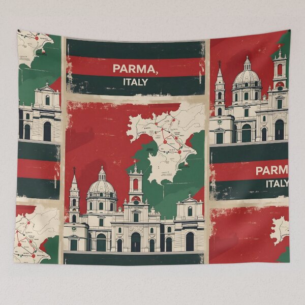 Item preview, Parma Italy Vintage Travel Tourism designed and sold by TravelersGems.