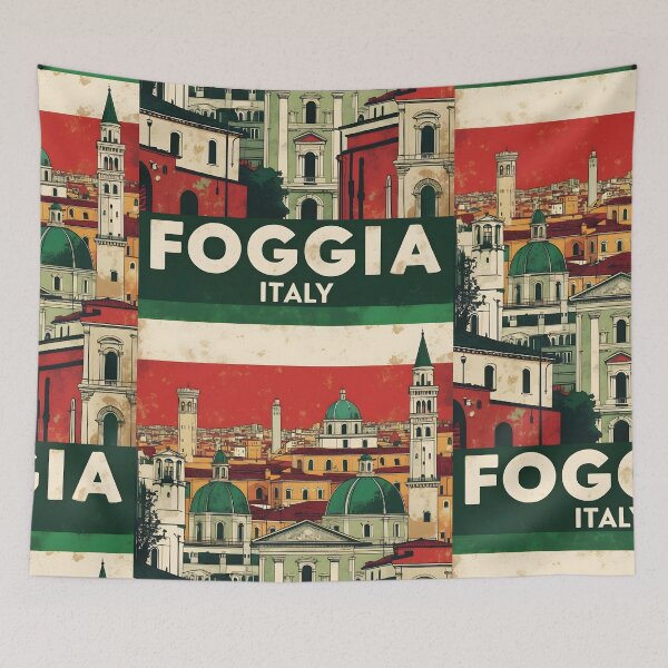 Item preview, Foggia Italy Vintage Travel Tourism designed and sold by TravelersGems.
