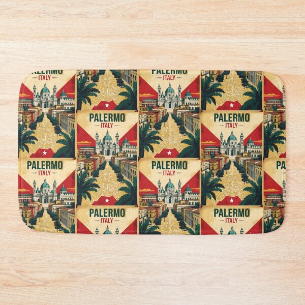 Item preview, Palermo Italy Vintage Travel Tourism designed and sold by TravelersGems.