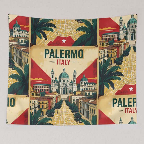 Item preview, Palermo Italy Vintage Travel Tourism designed and sold by TravelersGems.
