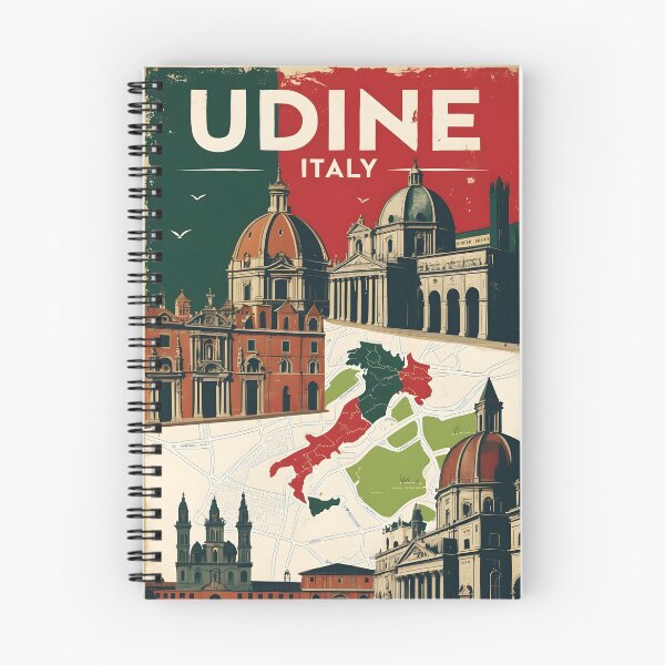 Item preview, Udine Italy Vintage Travel Tourism designed and sold by TravelersGems.