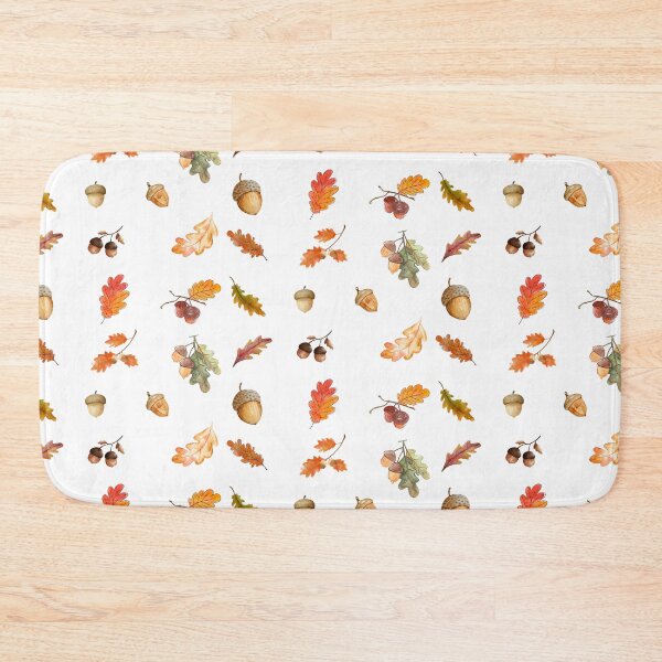 Item preview, Watercolor Autumn Oak Leaves and Acorns designed and sold by silviaol.