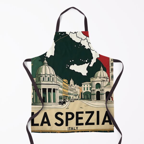 Item preview, La Spezia Italy Vintage Travel Tourism designed and sold by TravelersGems.
