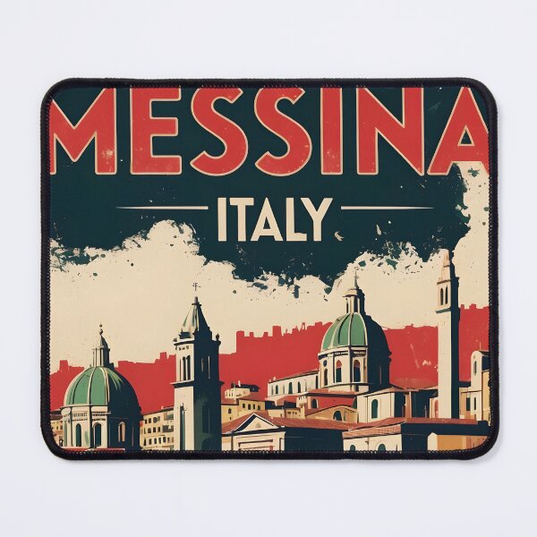Item preview, Messina Italy Vintage Travel Tourism designed and sold by TravelersGems.
