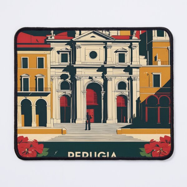 Item preview, Perugia Italy Vintage Travel Tourism designed and sold by TravelersGems.