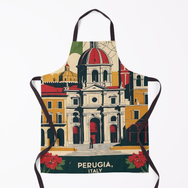 Item preview, Perugia Italy Vintage Travel Tourism designed and sold by TravelersGems.