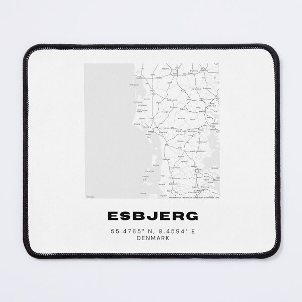 Item preview, Esbjerg Denmark Map – Minimal Travel Wall Art Print designed and sold by RM-Journey.