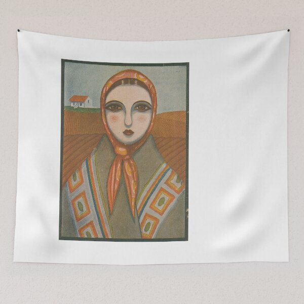 Item preview, Ilustração antiga Vintage Portuguese Woman Portrait 1920s designed and sold by TeeARTHY.
