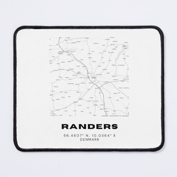 Item preview, Randers Map Poster – Elegant Minimalist Denmark Map Print designed and sold by RM-Journey.