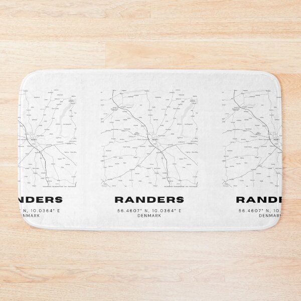 Item preview, Randers Map Poster – Elegant Minimalist Denmark Map Print designed and sold by RM-Journey.