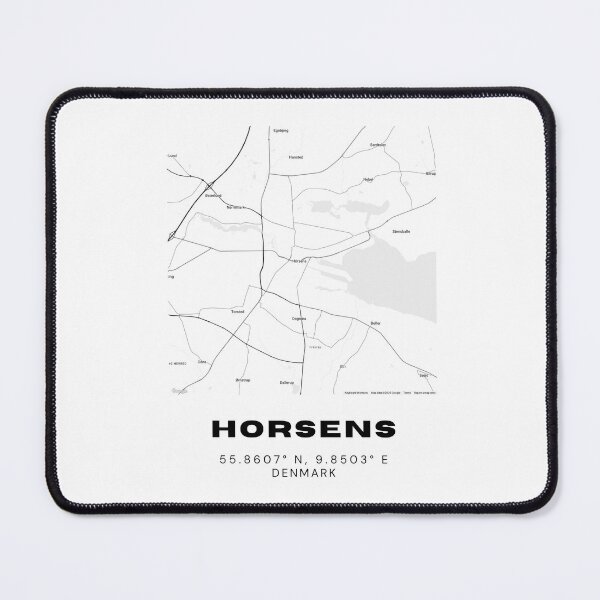 Item preview, Horsens Map Print – Scandinavian Minimalist Wall Poster designed and sold by RM-Journey.