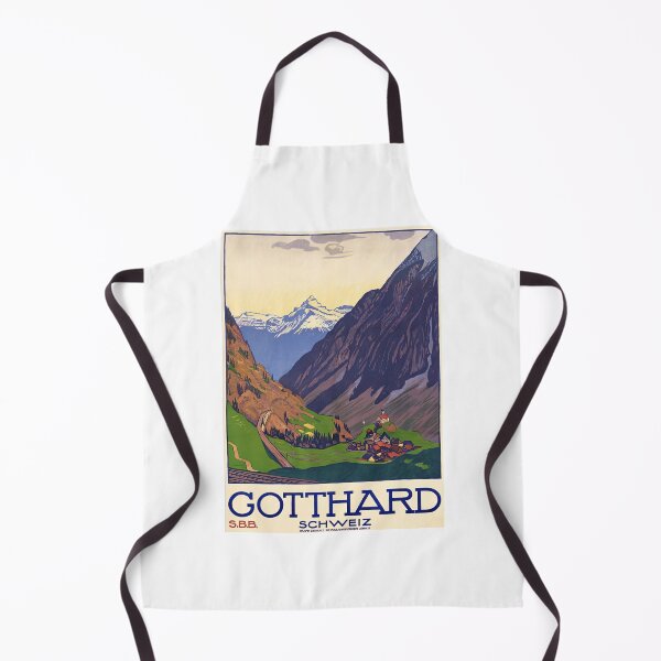 Item preview, Vintage Gotthard Pass Switzerland Poster designed and sold by TeeARTHY.