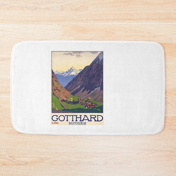 Item preview, Vintage Gotthard Pass Switzerland Poster designed and sold by TeeARTHY.