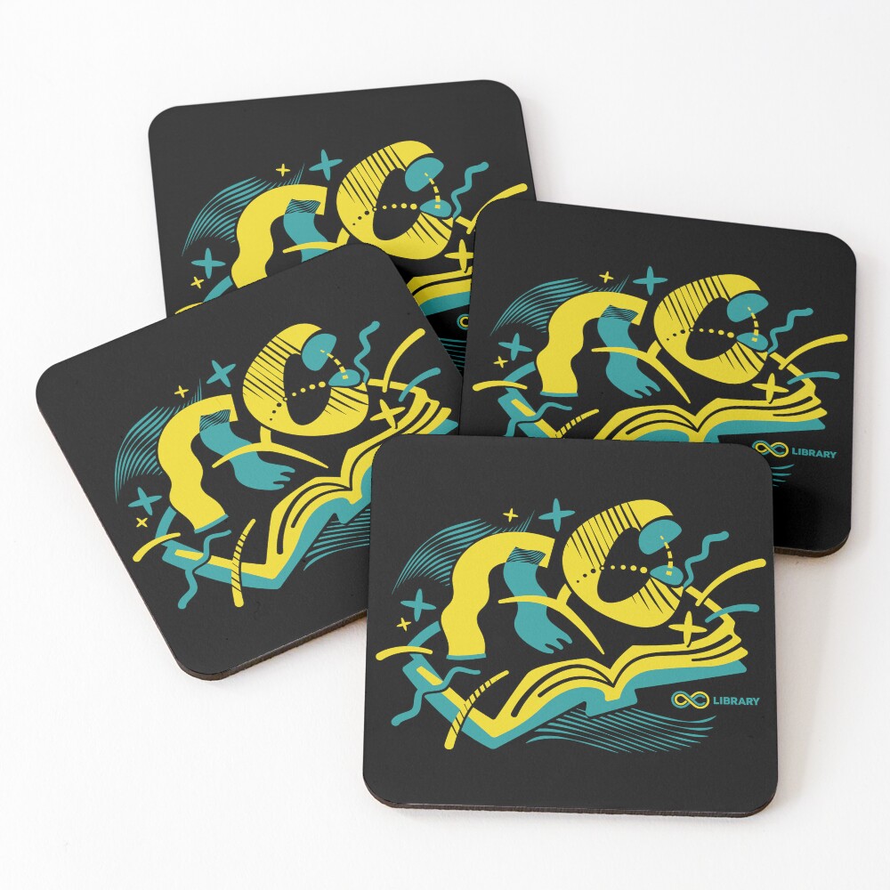 Item preview, Coasters (Set of 4) designed and sold by ACLibrary.