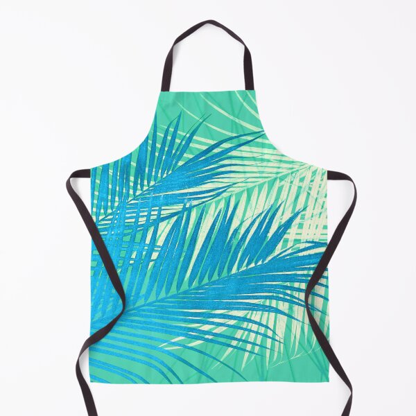 Item preview, Peaceful Palms Teal Blue Tropical Background designed and sold by Sharon Schwalbe.