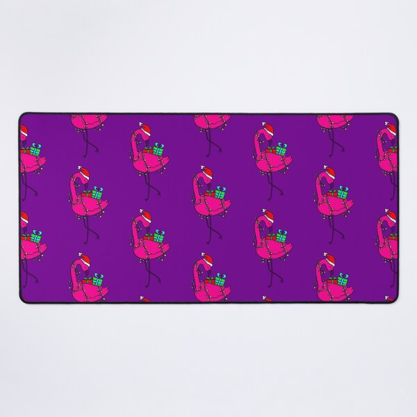 Item preview, santa flamingo christmas lights xmas vacation designed and sold by Gossip Rag.