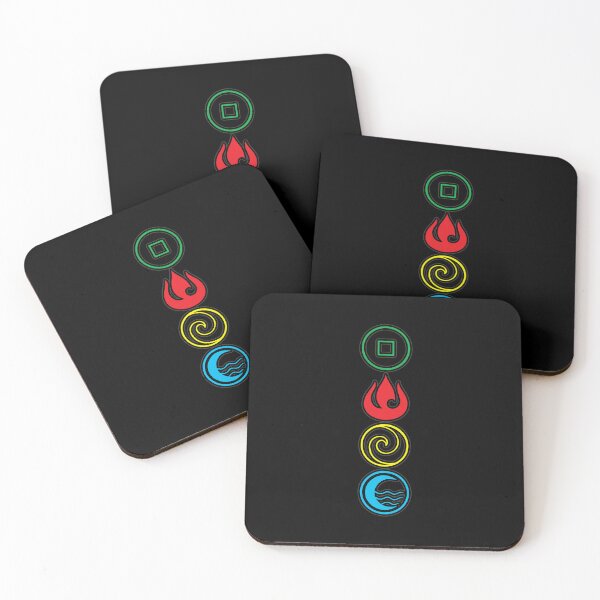 Item preview, Avatar Elements Reimagined – Minimalist Bending Symbols designed and sold by joshuayule.