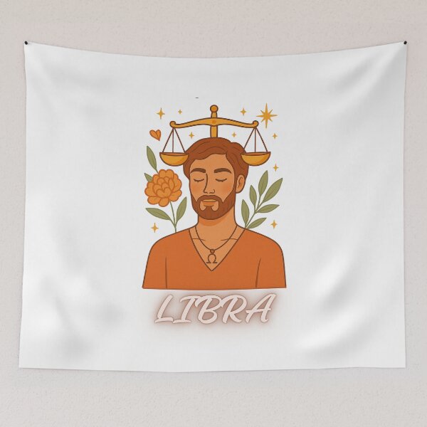 Item preview, Libra Zodiac Sign – Elegant & Balanced Astrology Art designed and sold by VeroChaos.