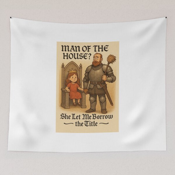 Item preview, Girl Dad: Man of the House? designed and sold by iMIGHTwearTHAT.