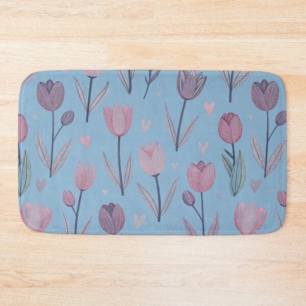 Item preview, Vintage Tulip Garden in Soft Purple designed and sold by joycrysstudio.