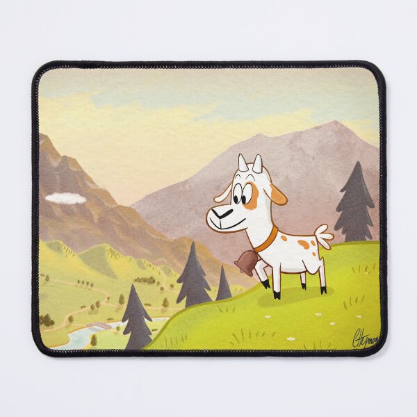 Item preview, Cute goat in the mountain big version. designed and sold by Sponjo.