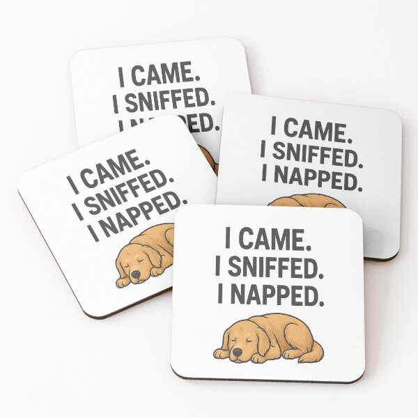 Item preview, I Came. I Sniffed. I Napped. – Funny Lazy Golden Retriever Design designed and sold by NapFactory.