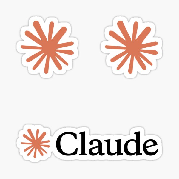 Cloude, AI, Chat R1001 Sticker