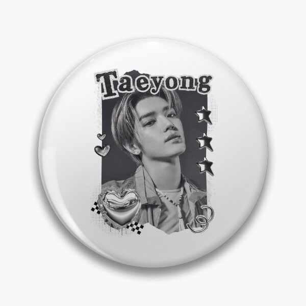 Item preview, NCT Taeyong (태용) Kpop Boy Group Black and White Collage Design designed and sold by AJUNICE STUDIO.